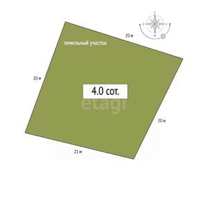 Дача 55м², 2-этажный, участок 4 сот.