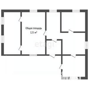 Дом 125м&sup2;, 1-этажный, участок 11 сот.  