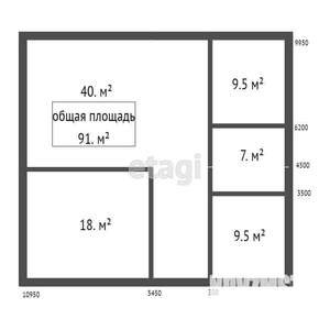 Дом 152м&sup2;, 1-этажный, участок 10 сот.  