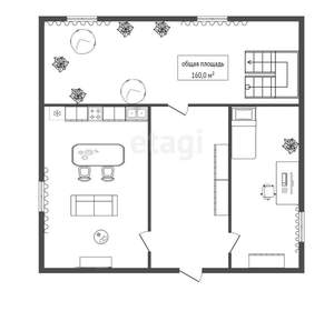Дом 160м², 2-этажный, участок 5 сот.  