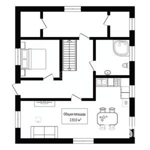 Дом 220м&sup2;, 2-этажный, участок 10 сот.  