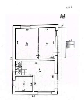 Дом 262м&sup2;, 3-этажный, участок 6 сот.  
