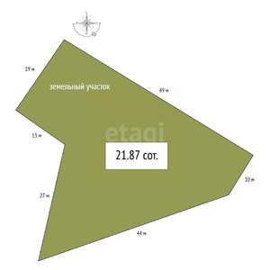 Дом 120м&sup2;, 2-этажный, участок 22 сот.  