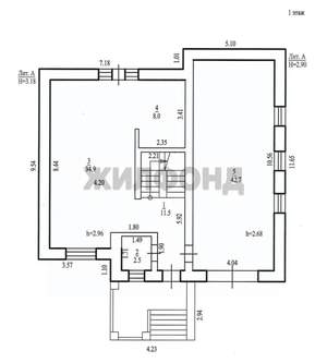 Коттедж 300м&sup2;, 2-этажный, участок 10 сот.  