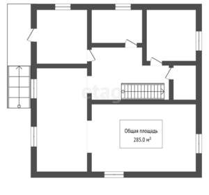 Дом 285м², 2-этажный, участок 7 сот.  