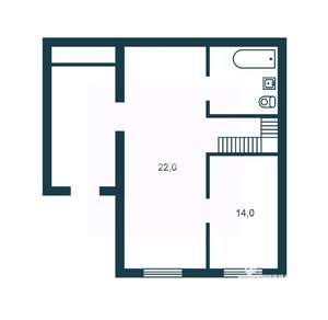 Дом 91м&sup2;, 2-этажный, участок 3 сот.  