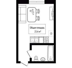 Студия квартира, вторичка, 23м2, 1/3 этаж