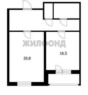 1-к квартира, вторичка, 54м2, 6/10 этаж