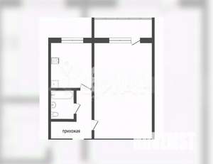1-к квартира, вторичка, 31м2, 4/5 этаж