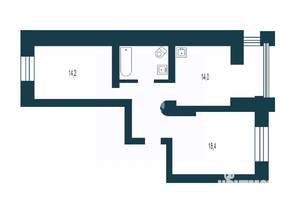 2-к квартира, вторичка, 62м2, 3/9 этаж