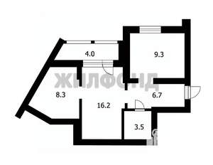 1-к квартира, вторичка, 44м2, 5/10 этаж