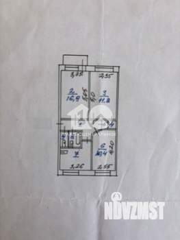 3-к квартира, вторичка, 59м2, 4/5 этаж