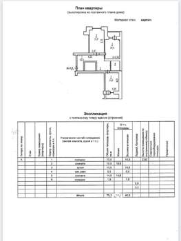 2-к квартира, вторичка, 75м2, 5/7 этаж