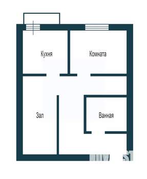 1-к квартира, вторичка, 39м2, 3/4 этаж