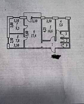 4-к квартира, вторичка, 61м2, 4/5 этаж