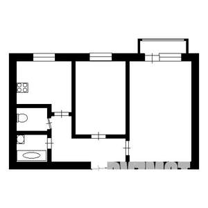 2-к квартира, вторичка, 43м2, 4/5 этаж