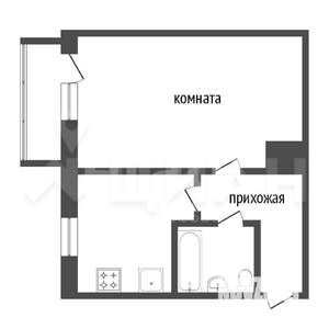 1-к квартира, вторичка, 37м2, 3/5 этаж