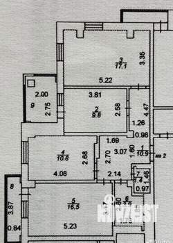 3-к квартира, вторичка, 70м2, 1/16 этаж