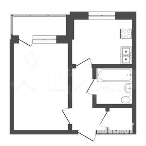 1-к квартира, вторичка, 34м2, 8/10 этаж