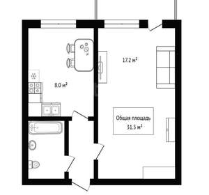 1-к квартира, вторичка, 32м2, 2/5 этаж